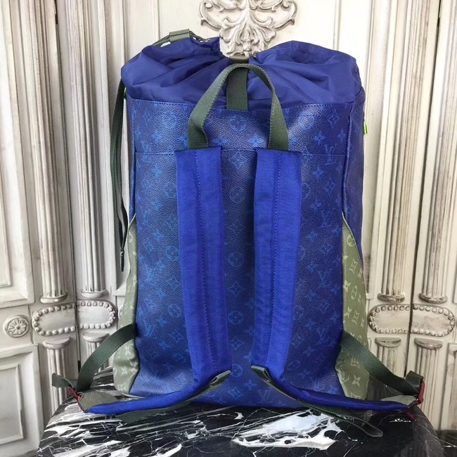 Louis Vuitton Monogram Christopher Backpack OUTDOOR 43834 blue