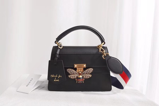 Gucci Queen Margaret small top handle bag 476541 Black