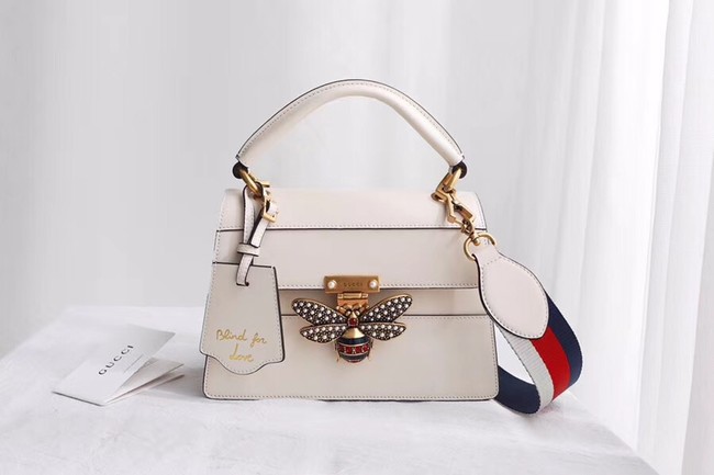 Gucci Queen Margaret small top handle bag 476541 white