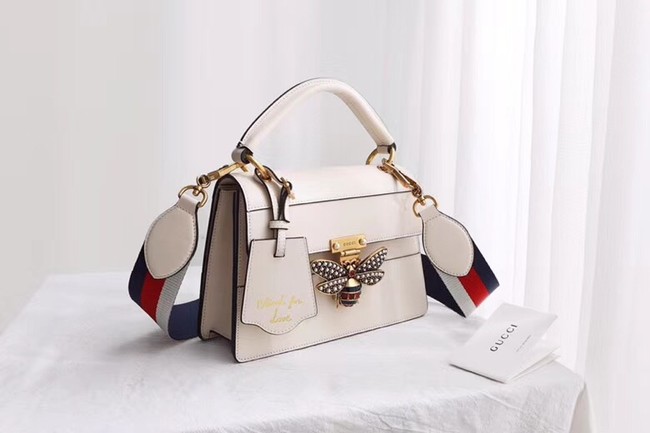 Gucci Queen Margaret small top handle bag 476541 white