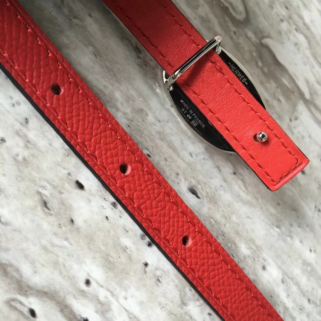 Hermes original epsom leather belt strap 13 mm H20813 RED