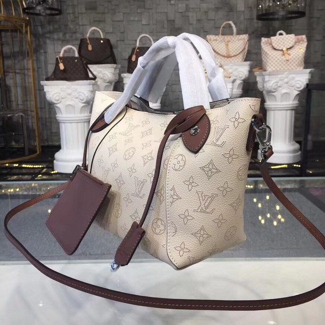 Louis Vuitton original Mahina Leather Tote Bag 54351 cream