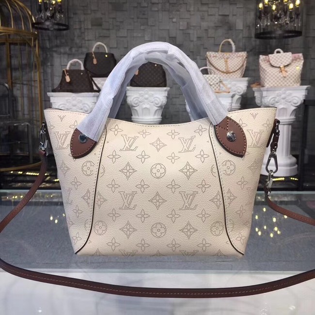 Louis Vuitton original Mahina Leather Tote Bag 54351 cream