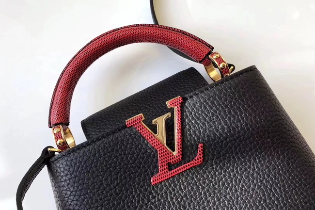 Louis Vuitton CAPUCINES MINI N94047 black&red