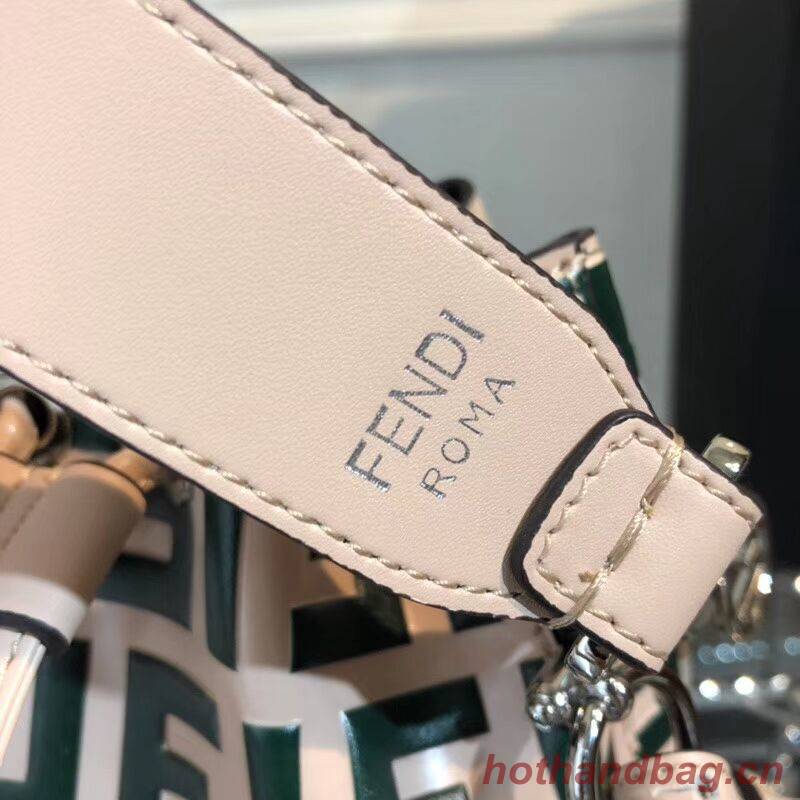 Fendi KAN I LOGO Handbag F0835 GREEN Fendi KAN I LOGO Handbag F0835 GREEN