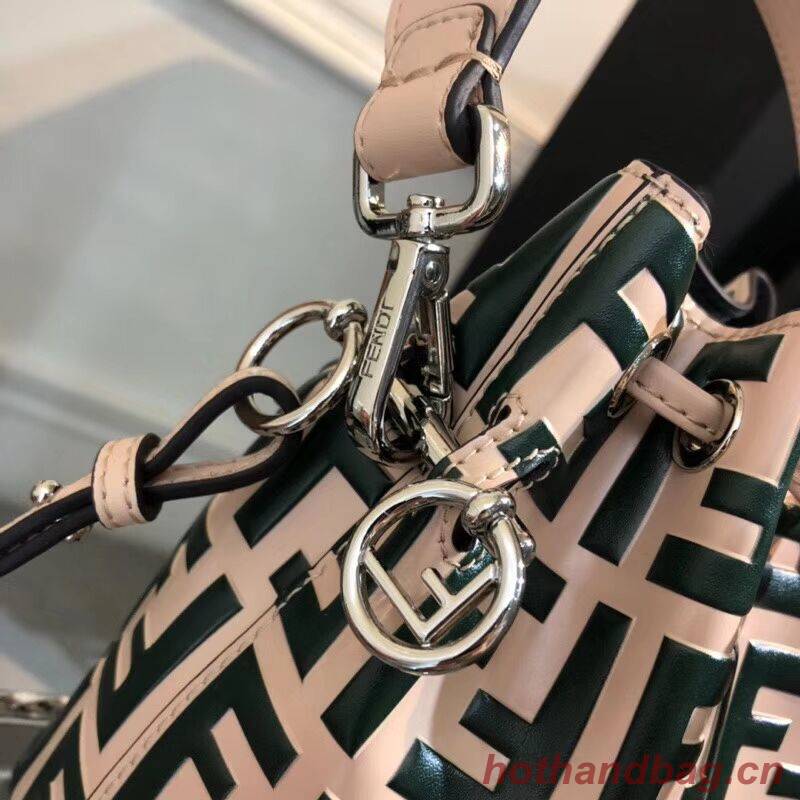 Fendi KAN I LOGO Handbag F0835 GREEN Fendi KAN I LOGO Handbag F0835 GREEN