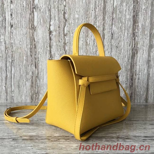 Celine NANO BELT BAG IN GRAINED CALFSKIN 99970 yellow