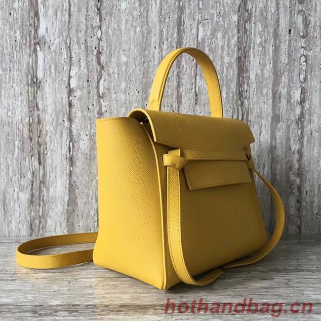 Celine mini Belt Bag Original Calf Leather A98310 yellow