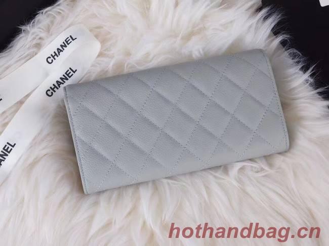 Chanel Classic Flap Wallet A31506 grey Gold-Tone Metal