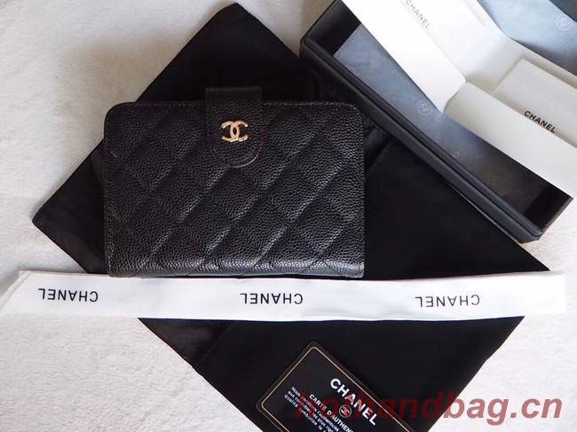 Chanel Classic Flap Wallet A48667 black