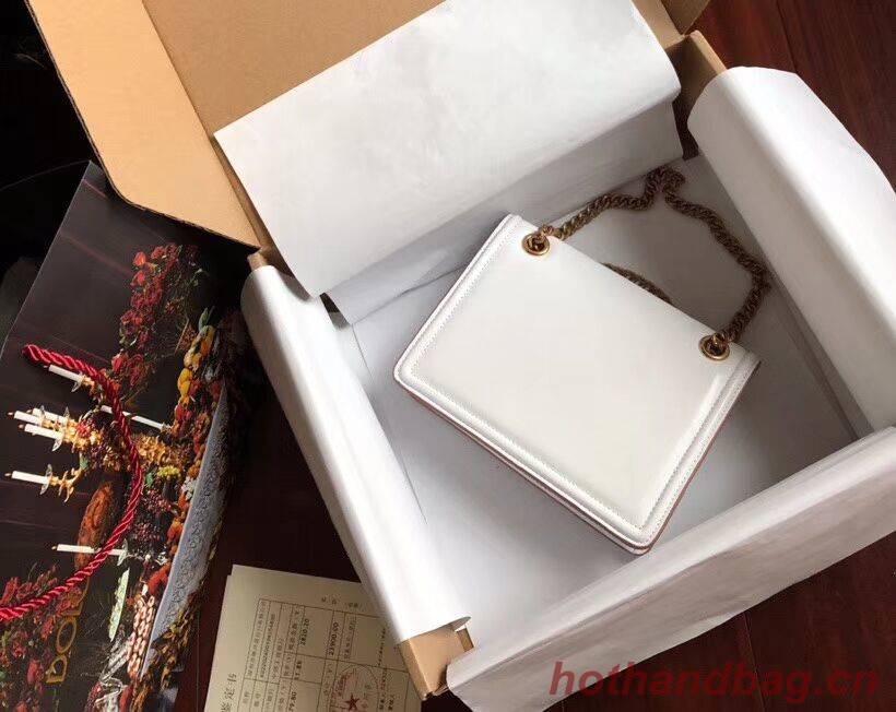 Dolce & Gabbana Calfskin Leather 4046 white