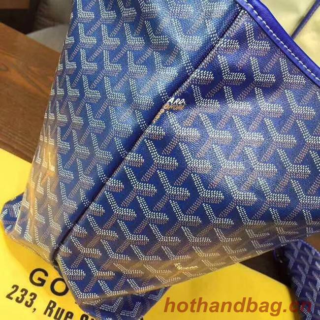 Goyard Y Doodling Calfskin Leather Tote Bag 36987 blue
