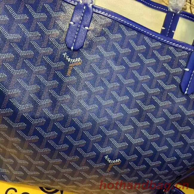 Goyard Y Doodling Calfskin Leather Tote Bag 36987 blue