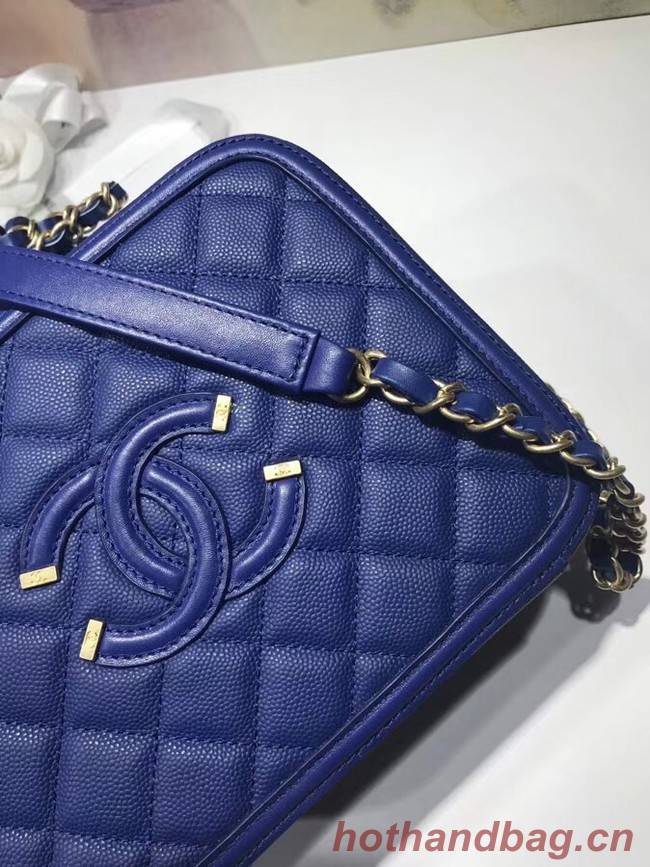 Chanel Vanity Case Original A93343 blue