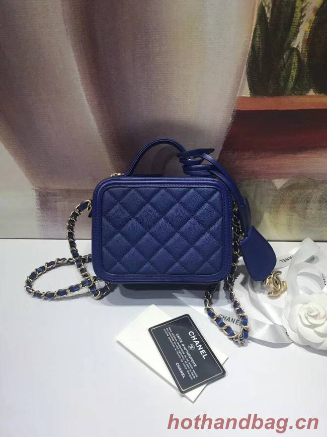 Chanel mini Vanity Case Original A93342 blue