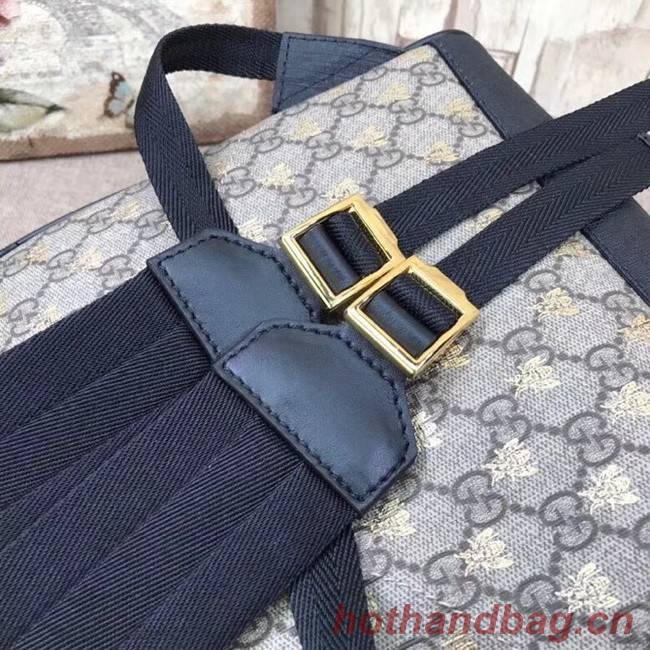 Gucci GG Supreme bees backpack 427042 Black