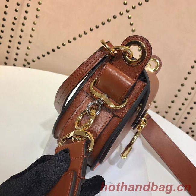 CHLOE Tess Small leather shoulder bag 3E153 camel