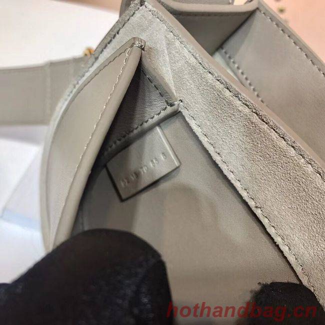 CHLOE Tess Small leather shoulder bag 3E153 grey
