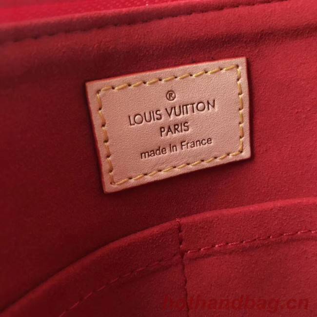 Louis Vuitton Monogram Canvas original V TOTE BB M43966 Cerise Red