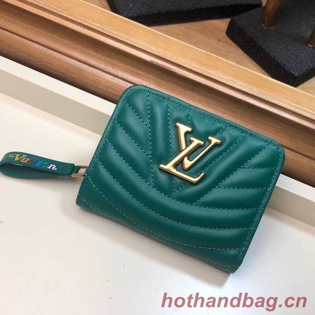 LOUIS VUITTON NEW WAVE COMPACT WALLET M63789 green