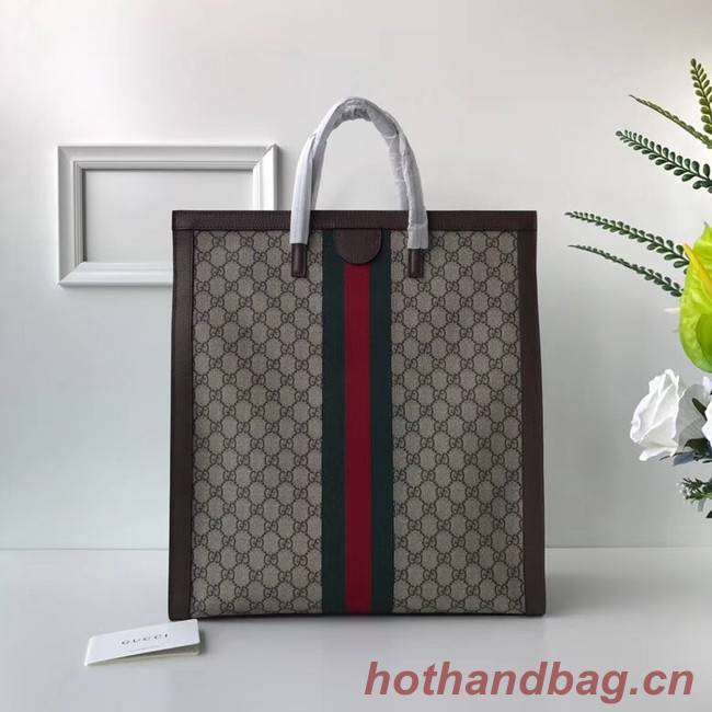 Gucci Ophidia GG medium top handle bag 524536 brown