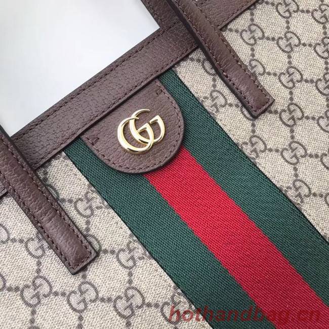 Gucci Ophidia GG medium top handle bag 524536 brown