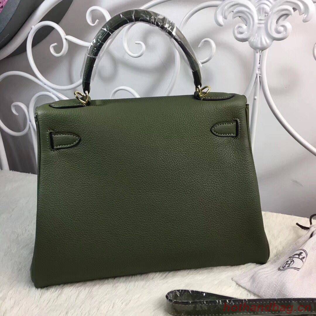Hermes Birkin Tote Bag Original Togo Leather BK35 Deark Green