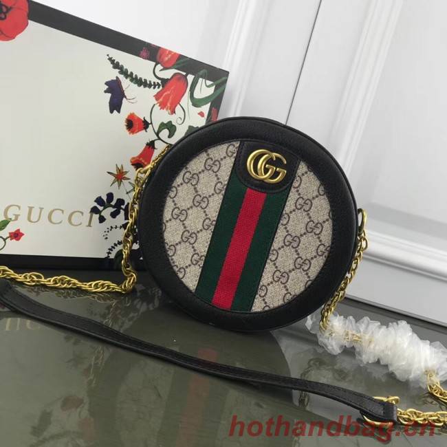 Gucci Ophidia mini GG round shoulder bag 171285 black