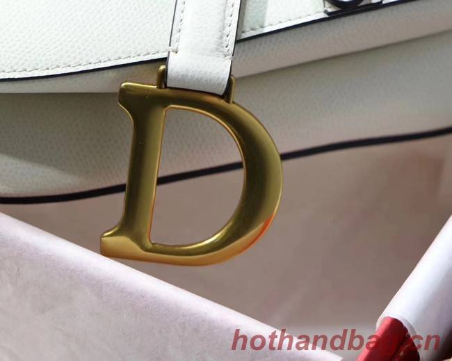 Dior SADDLE-TAS VAN KALFSLEER M0446CW offwhite