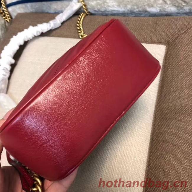 Gucci GG Marmont mini shoulder bag 550155 Red