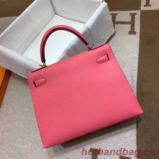 Hermes Kelly 28cm Shoulder Bags Epsom Leather KL28 pink
