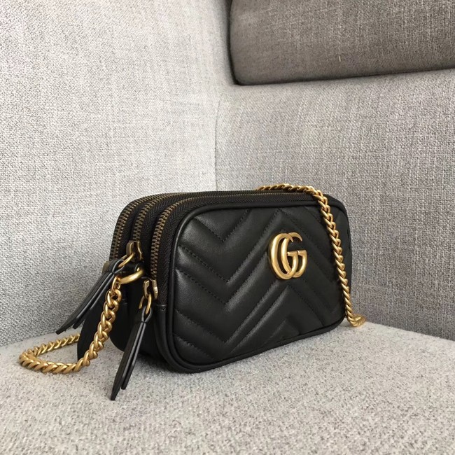 Gucci GG Marmont mini chain bag 546581 black