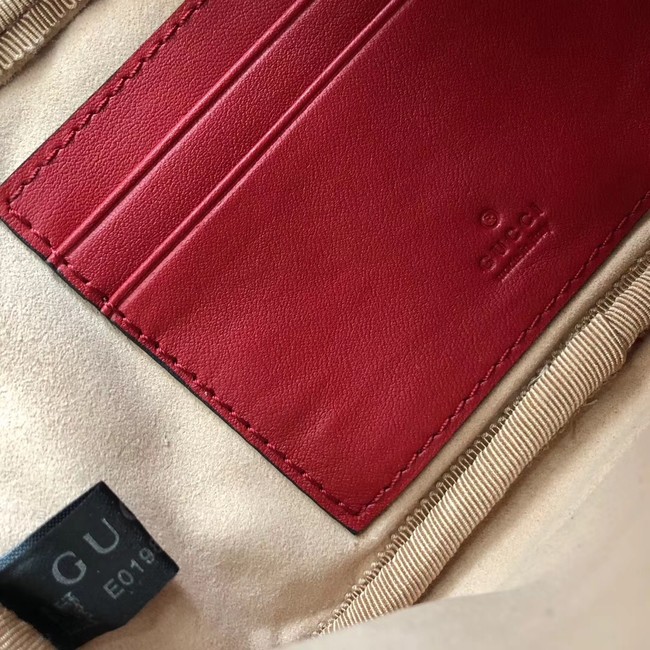 Gucci GG Marmont mini chain bag 546581 red