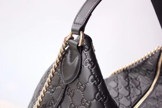 Gucci Signature large hobo bag 477324 black