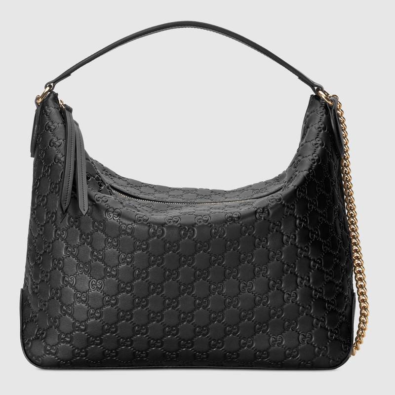 Gucci Signature large hobo bag 477324 black