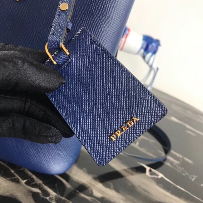 Prada Double Saffiano leather bag 1BA212 blue