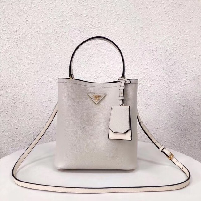 Prada Double Saffiano leather bag 1BA212 white