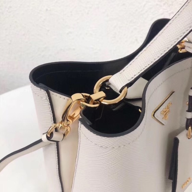 Prada Double Saffiano leather bag 1BA212 white