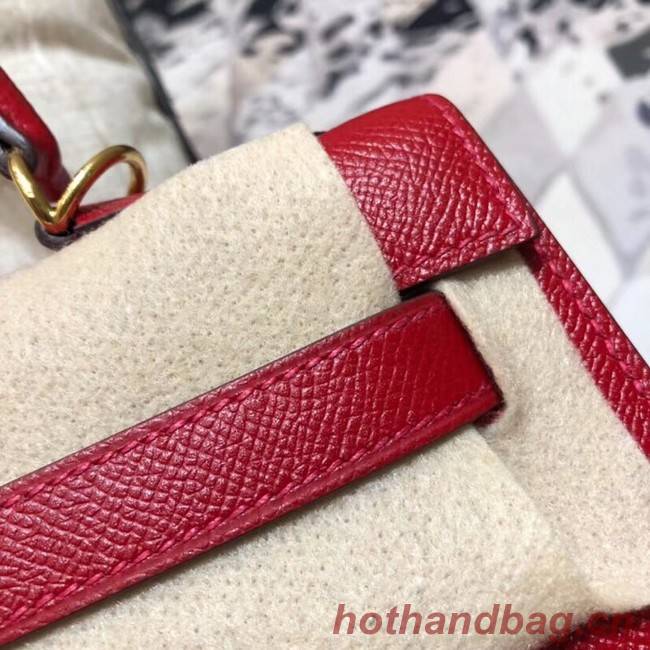 Hermes original Kelly Epsom Leather KL32 red