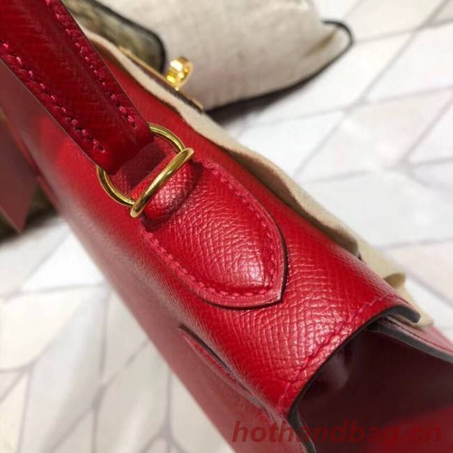 Hermes original Kelly Epsom Leather KL32 red