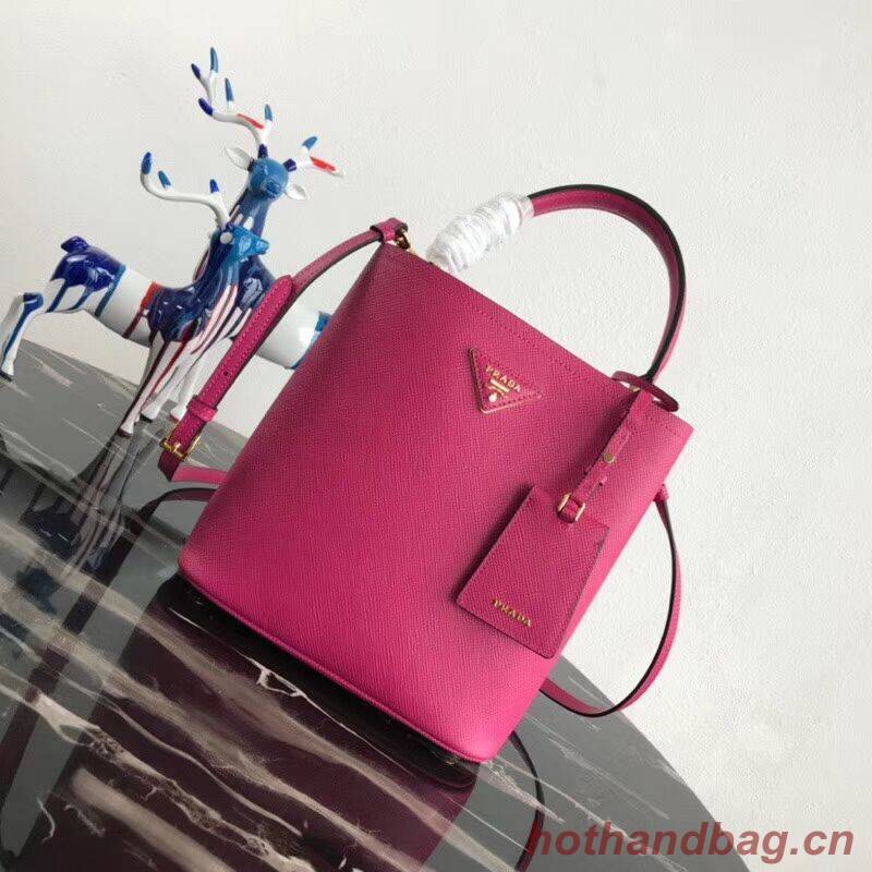 Prada Double Saffiano leather bag 1BA212 rose