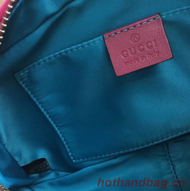 Gucci GG Marmont velvet small shoulder bag 447632 rose