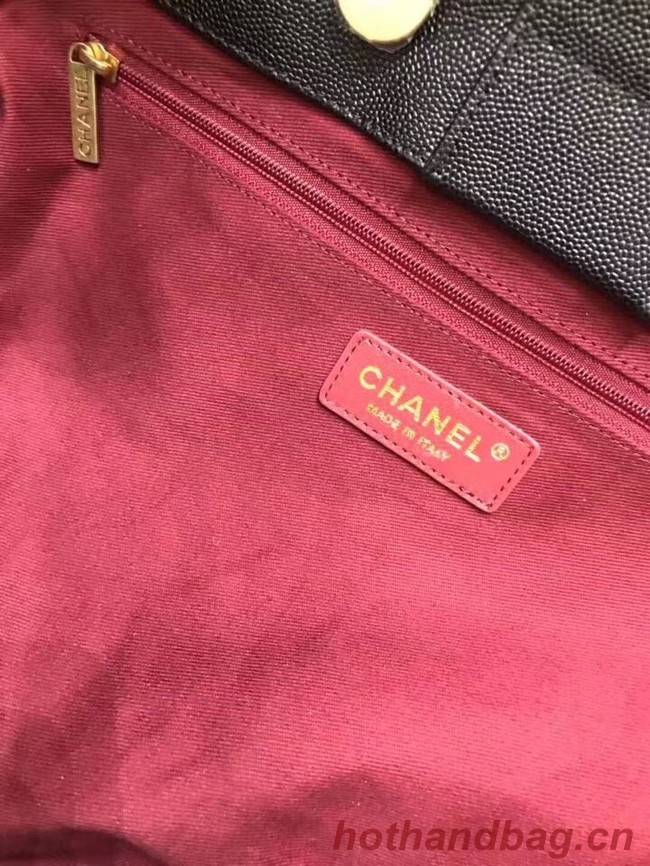 Chanel Original large shopping bag Grained Calfskin A93525 black