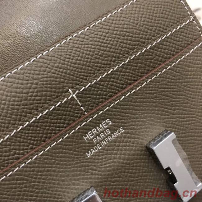 Hermes Constance Wallets espom leather H2297 grey