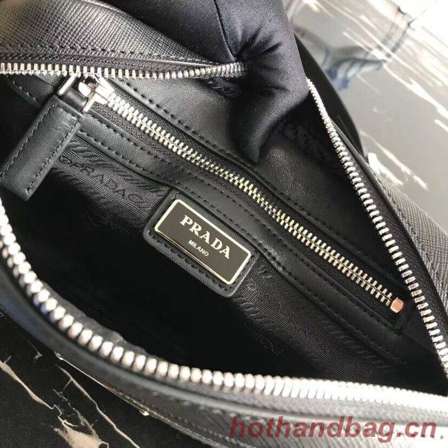 Prada Saffiano leather shoulder bag 2VH063 black