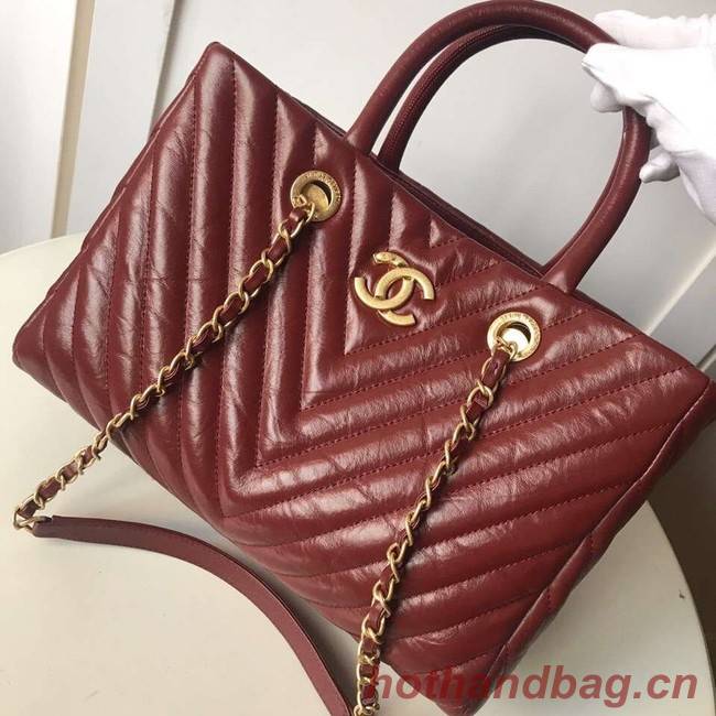 Chanel Original large shopping bag A57974 Burgundy