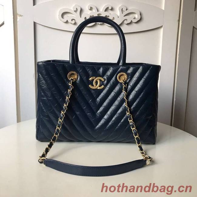 Chanel Original large shopping bag A57974 dark blue