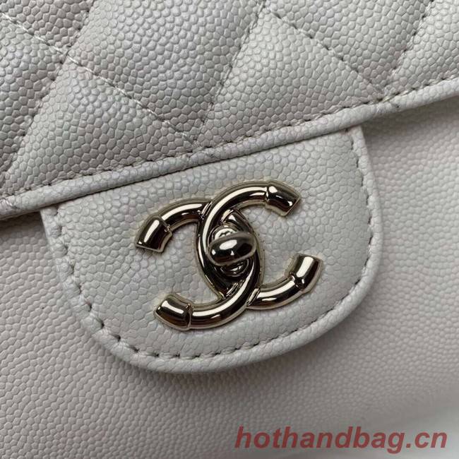 Chanel Grained Calfskin & Gold-Tone Metal backpack AS0004 creamy-white