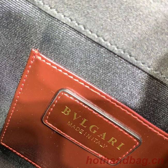 BVLGARI Serpenti Forever metallic-leather shoulder bag 34559 fuchsia