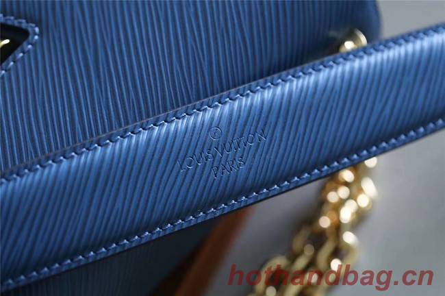 Louis vuitton original epi leather TWIST MM M52870 blue